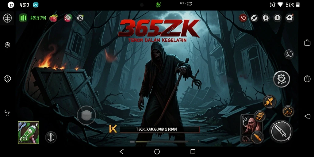 Tangkapan layar menampilkan gameplay menegangkan dari 365ZK.