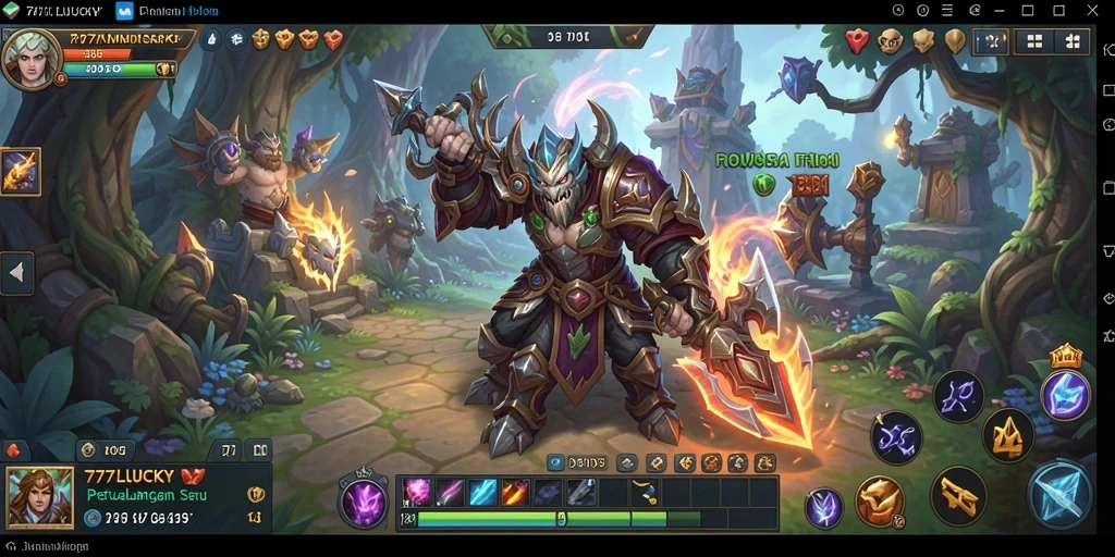 Tampilan menarik dari gameplay 777LUCKY dalam dunia MMORPG.