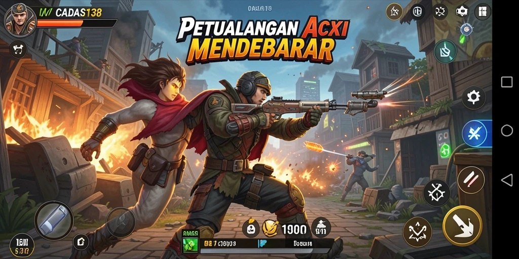Gameplay seru dalam CADAS138 yang menantang.