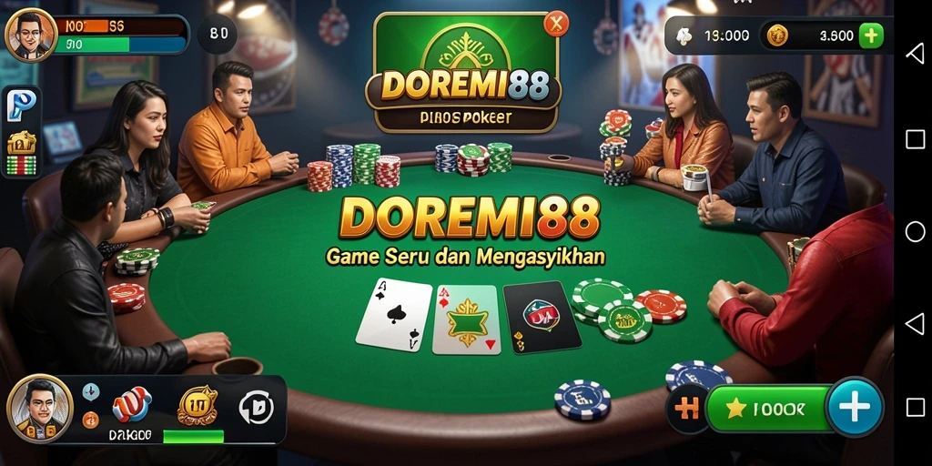 Gameplay seru DOREMI88 dengan tampilan menarik dan interaksi pemain.