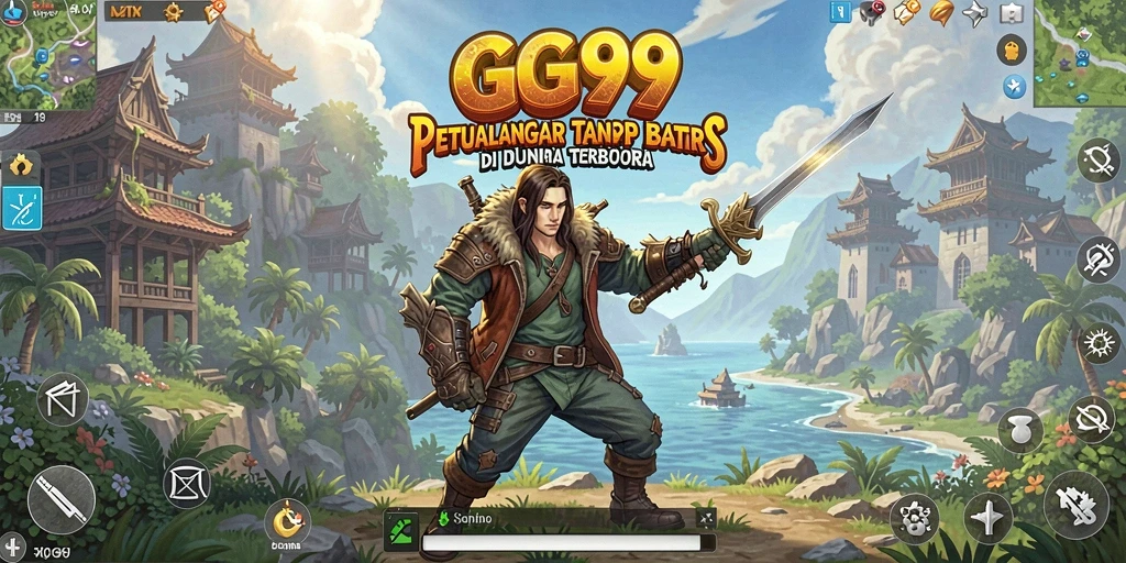 Tangkapan layar menunjukkan petualangan epik dalam dunia terbuka.