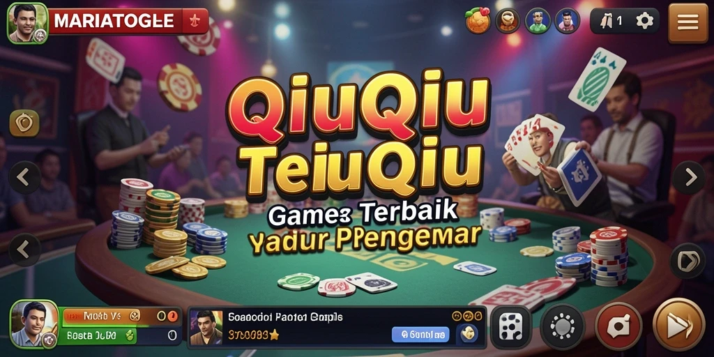 Tangkapan layar MARIATOGEL menampilkan gameplay seru QiuQiu.