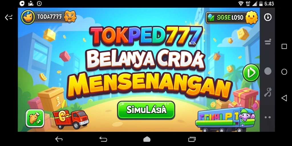 Gameplay interaktif dalam simulasi belanja yang seru dan mendidik.